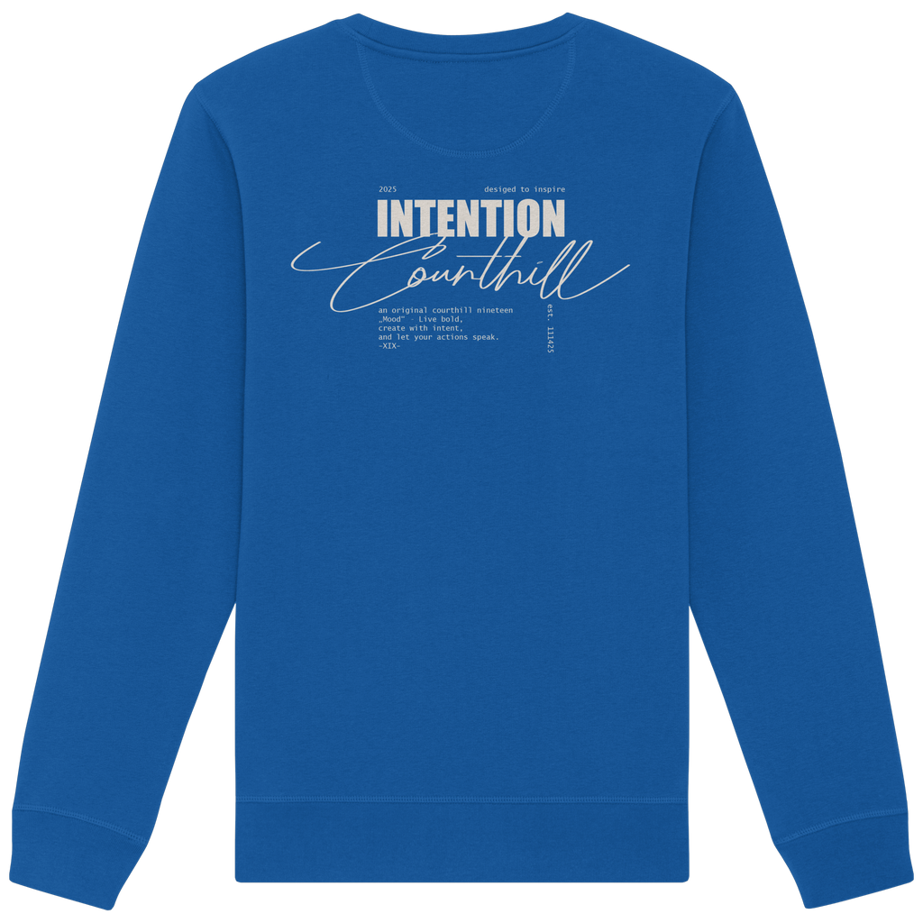 Blau Negativ Sweater - Organic Basic Unisex Sweatshirt