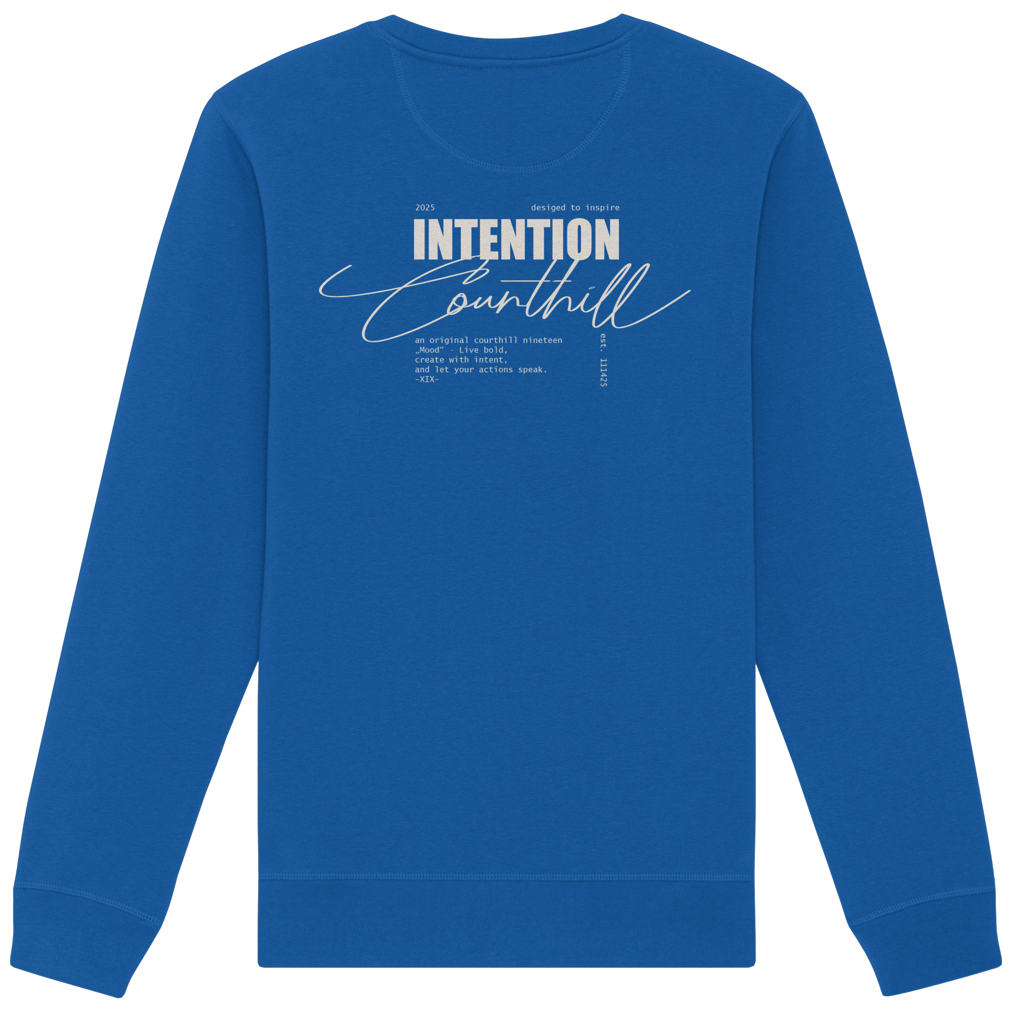 Blau Negativ Sweater - Organic Basic Unisex Sweatshirt